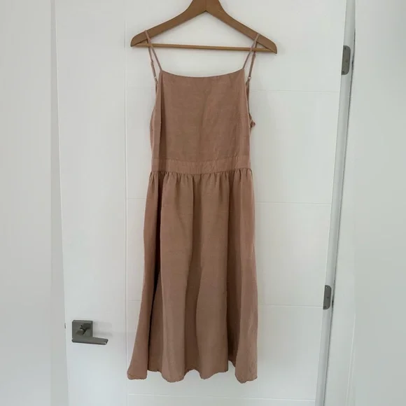 RW&Co. Tie Back Midi Dress, size medium. - Picture 2 of 9